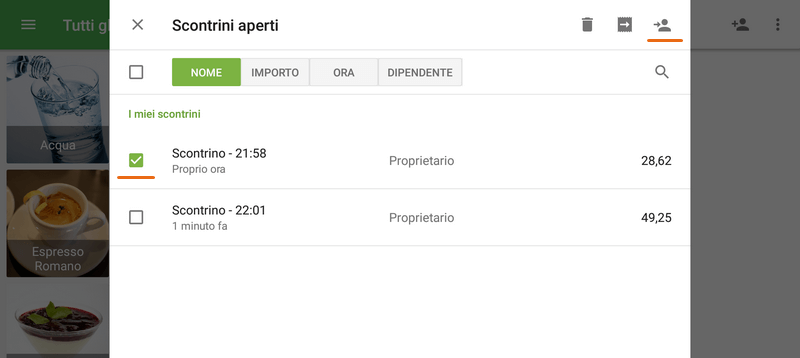 Trasferire i loro biglietti tra dipendenti