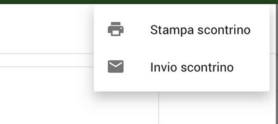 Invia la ricevuta via e-mail o ristampa