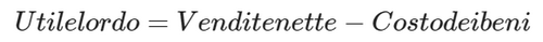 Utile lordo formula