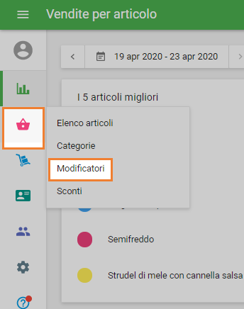 Articoli/Modificatori