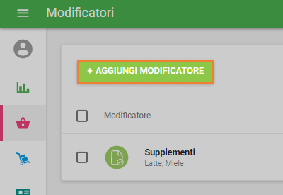Aggiungi modificatore