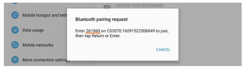 scansiona la chiave d'accesso