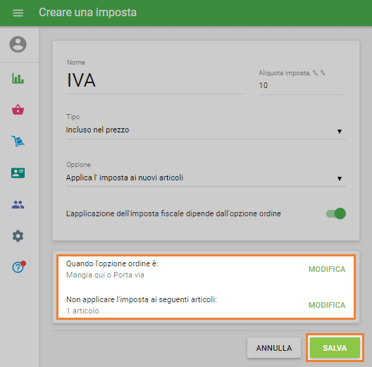 breve descrizione delle eccezioni
