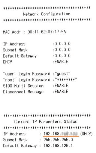 Indirizzo IP della tua stampante