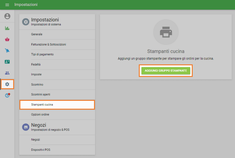 crea un gruppo stampante