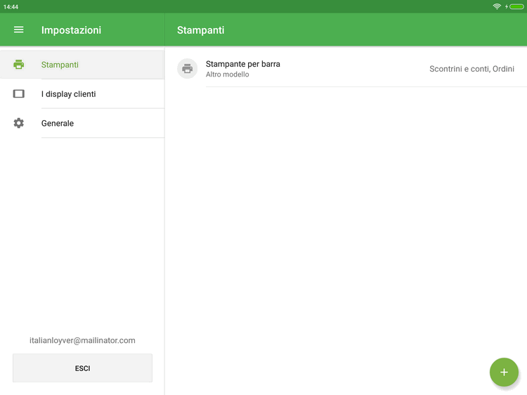 Impostazioni, stampanti
