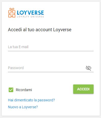 Hai dimenticato la password