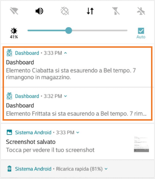 una notifica push