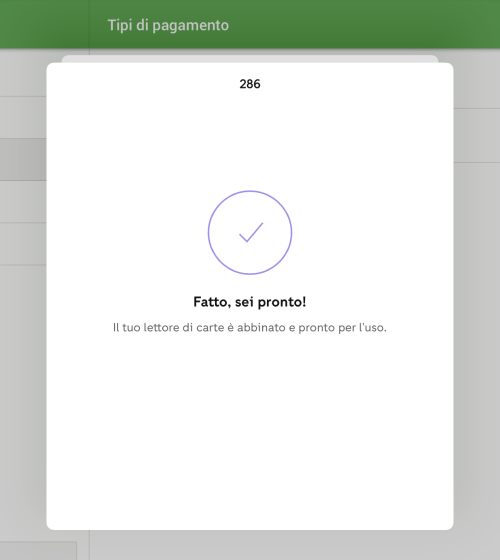 lettore di carte è connesso