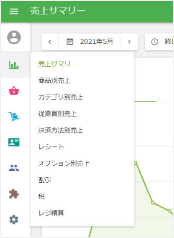 レポートのエクスポート
