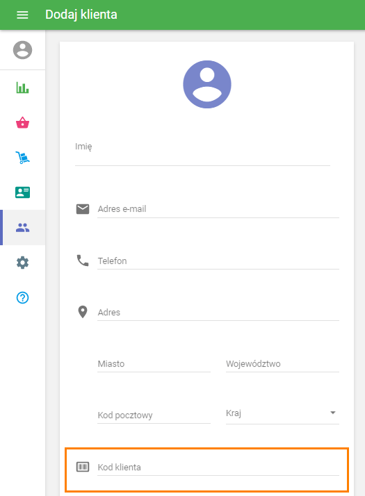 Profil klienta w Panelu administracyjnym