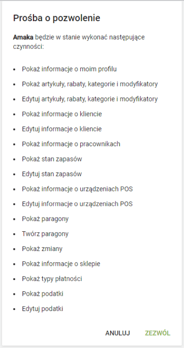 prośba o pozwolenie