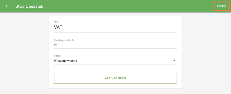 Zapisz swój podatek