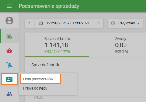 'Lista pracowników'
