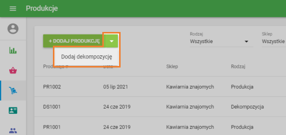 opcję 'Dodaj dekompozycję'