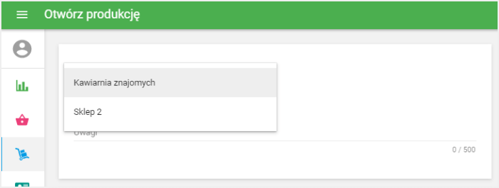 Wybierz sklep z listy