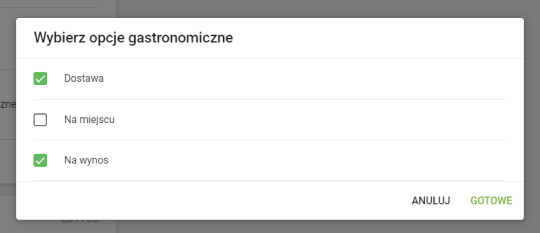 gastronomiczną, dla której obowiązuje zwolnienie z podatku