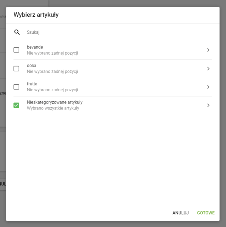 artykuły niepodlegające opodatkowaniu