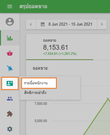 รายการพนักงาน