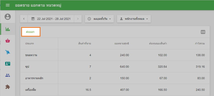 กดปุ่ม 'ส่งออก'