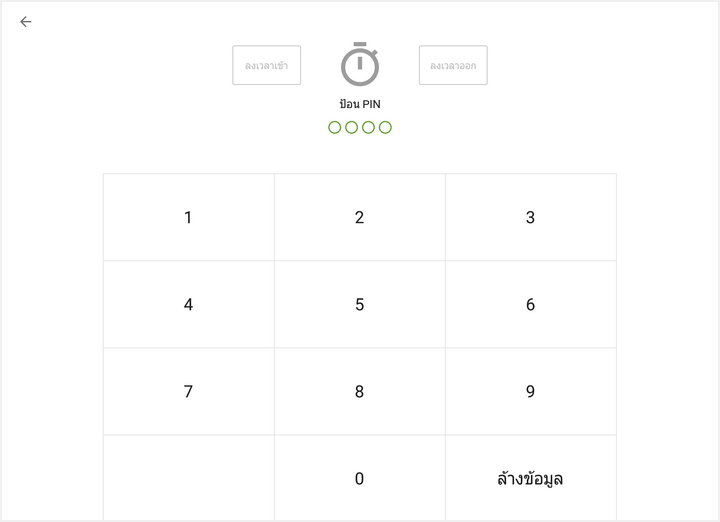 ป้อนรหัส PIN