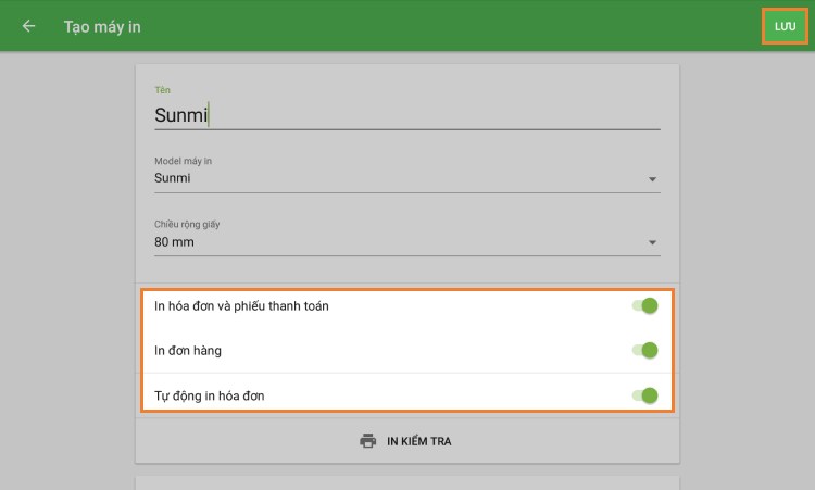 lưu tất cả cài đặt