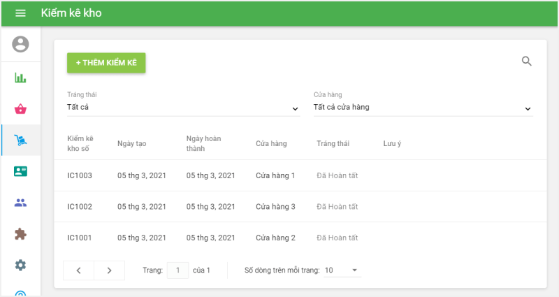 3 trạng thái khác nhau