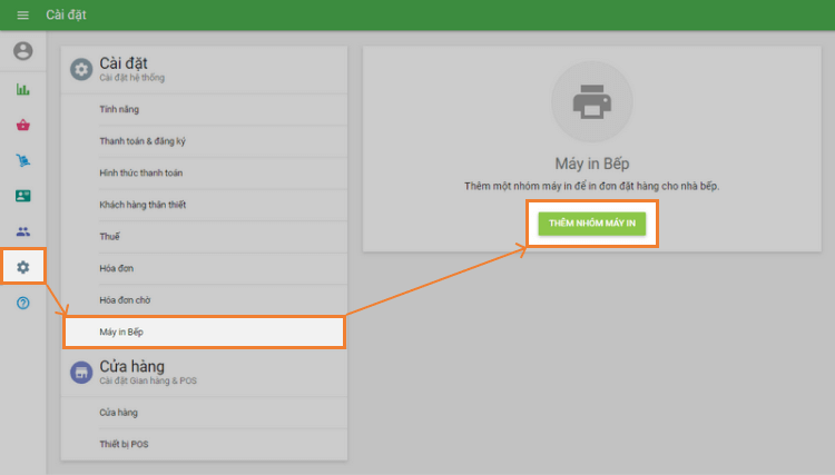 tạo một nhóm máy in