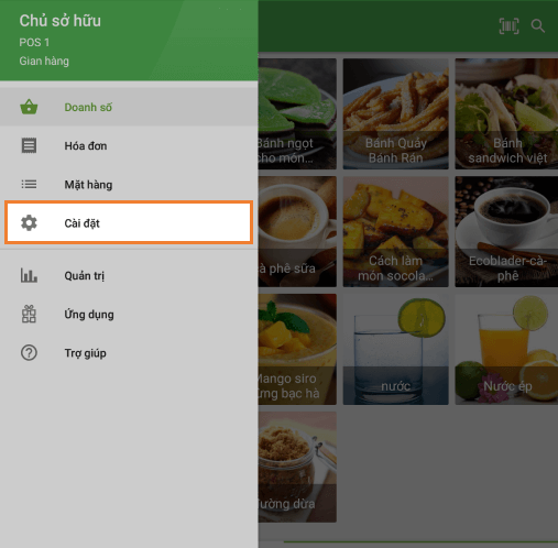 Cài đặt POS