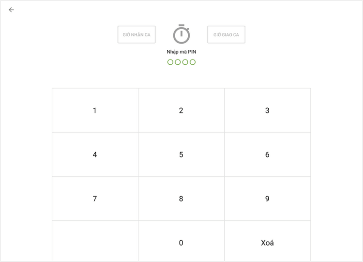 PIN trên các phím số