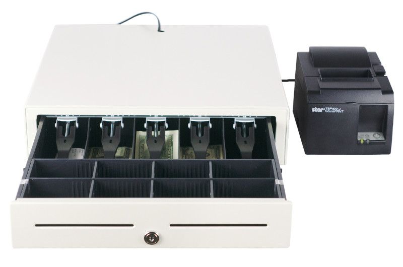 συρτάρι μετρητών με εκτυπωτή