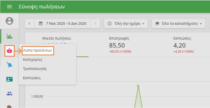 'Λίστα προϊόντων'