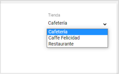 selecciona de tiendas