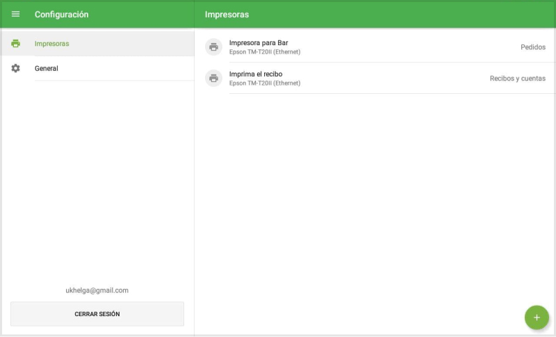 Desde la app de Loyverse TPV