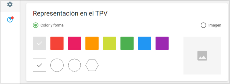seccion de 'Representacion en el TPV'