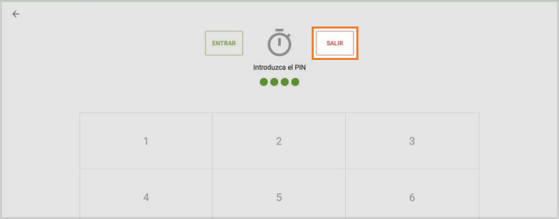 Registrar la hora de salida en Loyverse TPV