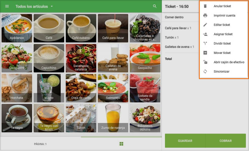 Pulsando sobre el botón de los