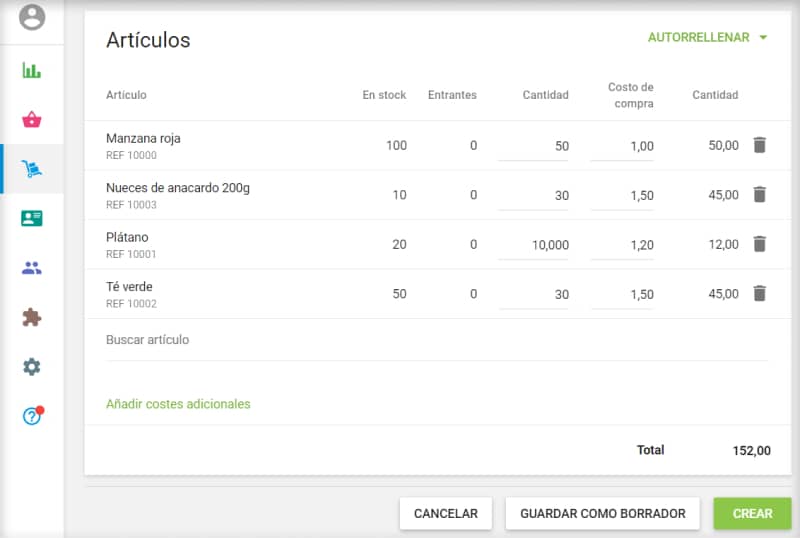 seccion 'Articulos' con Productos