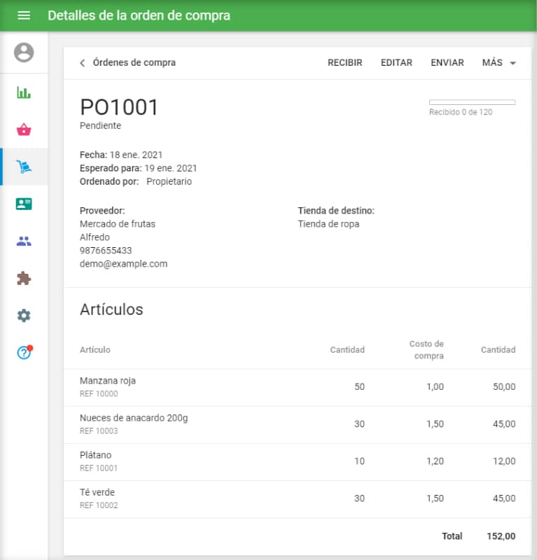 orden de compra ya ha sido creada