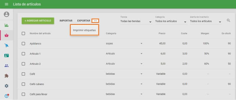 boton 'Imprimir Etiquetas'