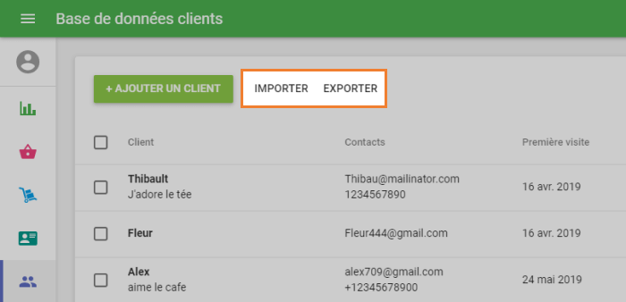  Importer et Exporter