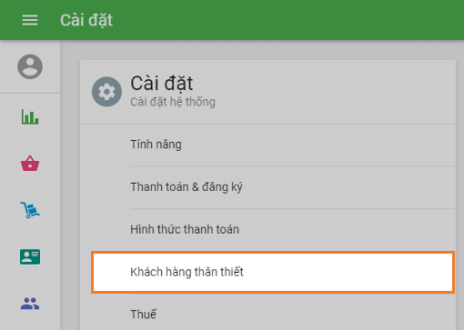 Khách hàng thân thiết