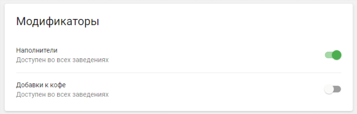 Список товаров