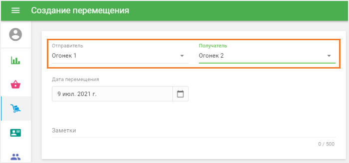 Отправитель и получатель
