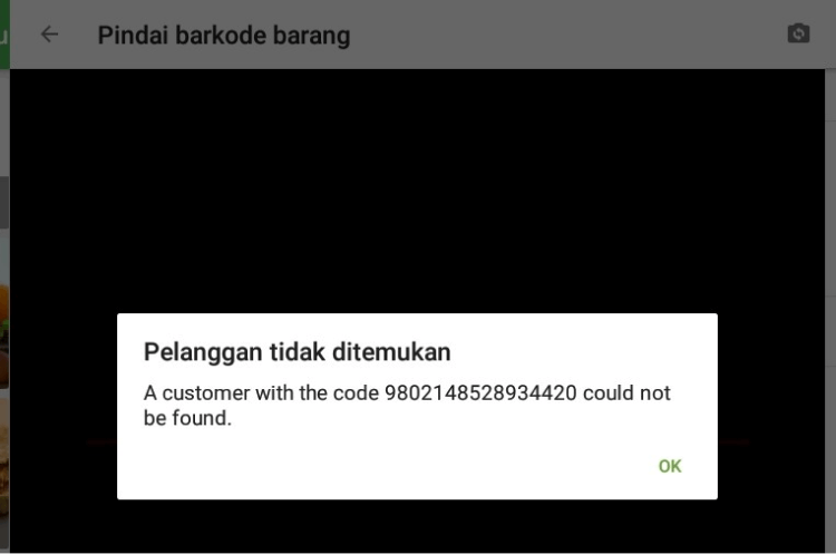 Pelanggan tidak ditemukan
