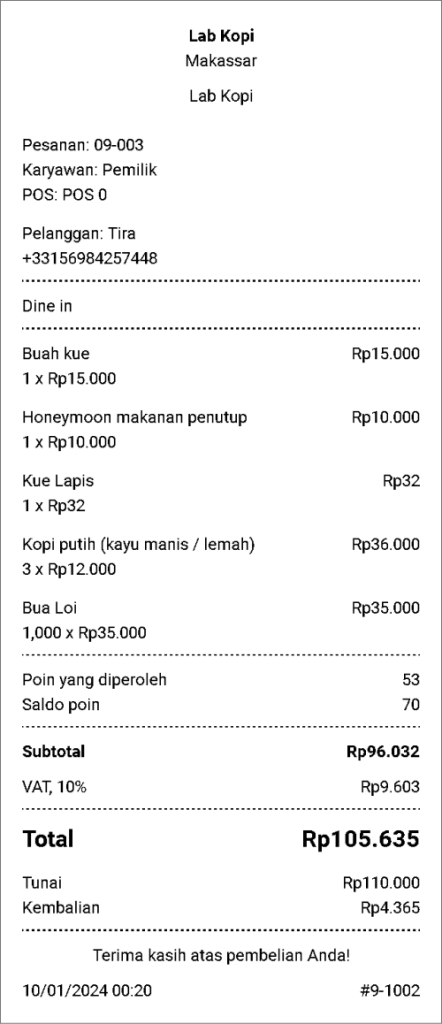 melihat simbol atau nama mata uang di tagihan