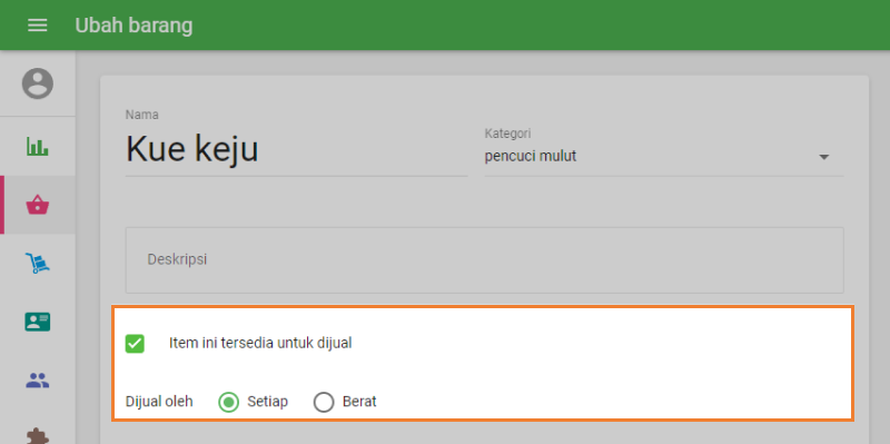 item ini tersedia untuk dijual