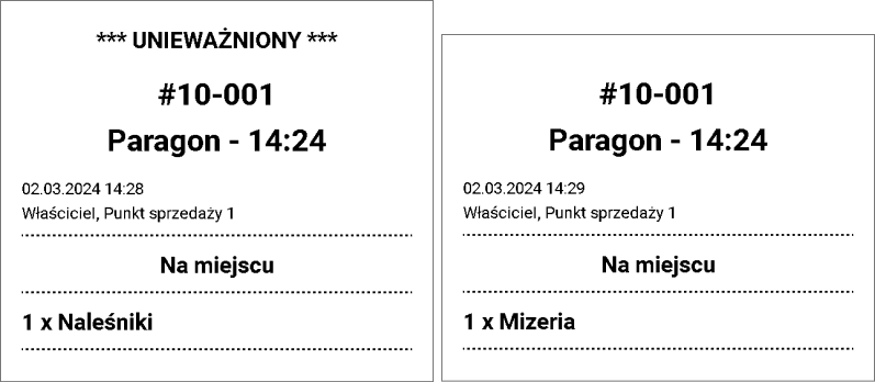 paragon kuchenny Anulowany artykuł