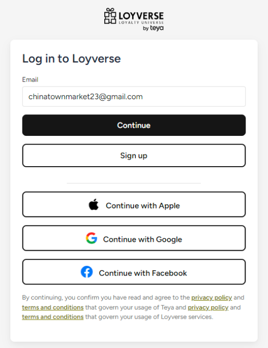 單擊 繼續 按鈕