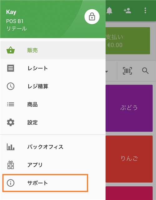 サポートセクション